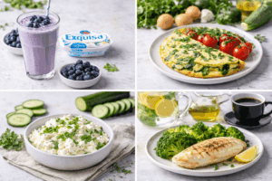 Speiseplan für einen Tag während der Stoffwechselkur