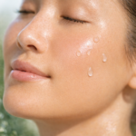 strahlende haut und serum tropfen